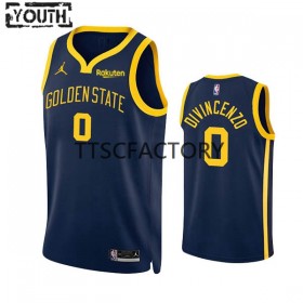 Dres Golden State Warriors Donte DiVincenzo 0 Jordan 2022-23 Statement Edition Navy Swingman - Dječji